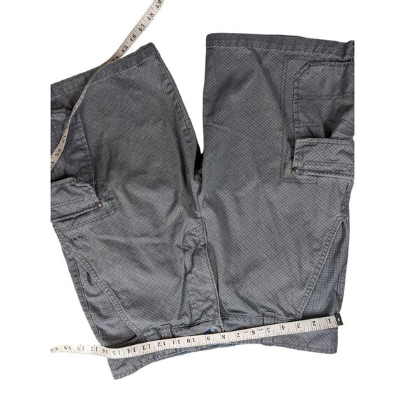 Ocean Pacific OP Mens 34 Cargo Shorts Utility Pockets Checkered Grid Pattern - Picture 11 of 15